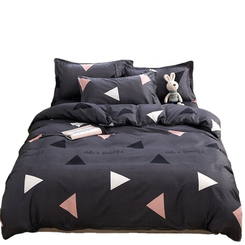 3d Game Handle Printed Home Bed Sheet Comforter Set Bedding 3 Pcs in Solid Pattern Type