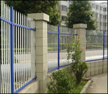 Crimped Top Powder Coated Steel Fencing