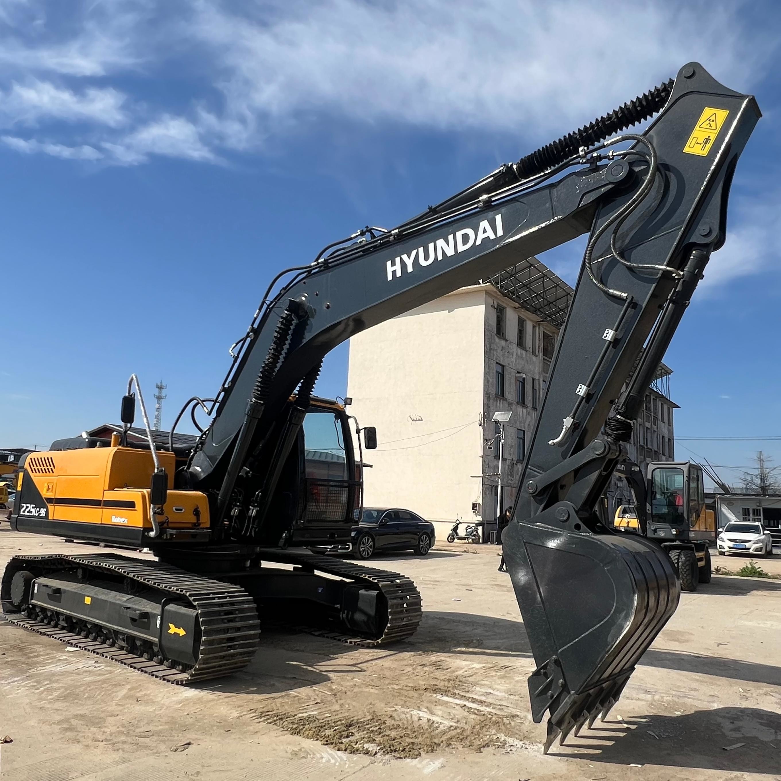 Original Brand Used hyundai 225-lc-9s Hydarulic Crawler Excavators 22 Ton Road Construction Machine for Sale
