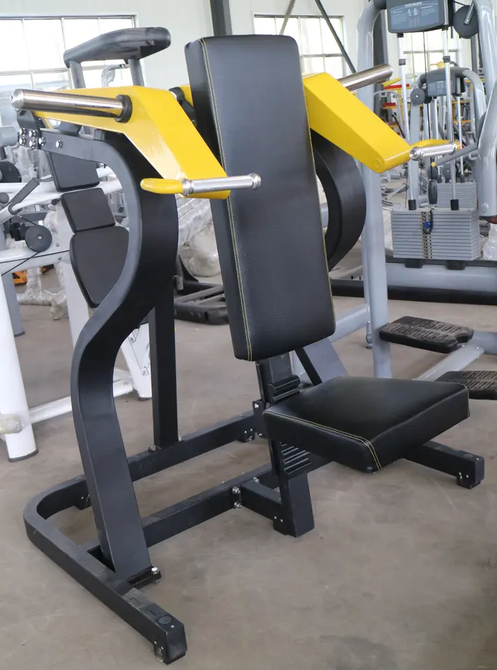 Steel Plate Loaded Shoulder Press Machine for Fitness & Gym Use Strength Training Chest & Shoulder Exercise