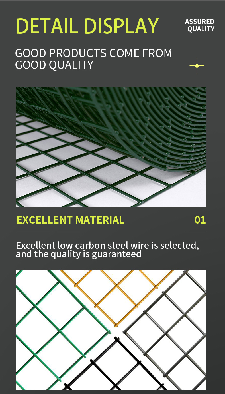 Large Stock Silver Galvanized Mesh Welded PVC Wire Mesh for Sturdy Construction