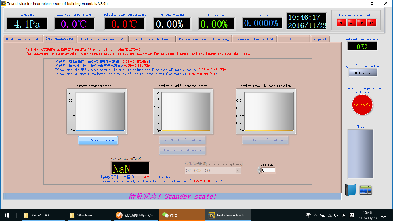 ASTM E1354 Fire Testing Equipment ISO 5660 Heat Release Rate Cone Calorimeter