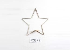 China LED Wax Gold Silver Sconce Metal Star Candle Holder wholesale