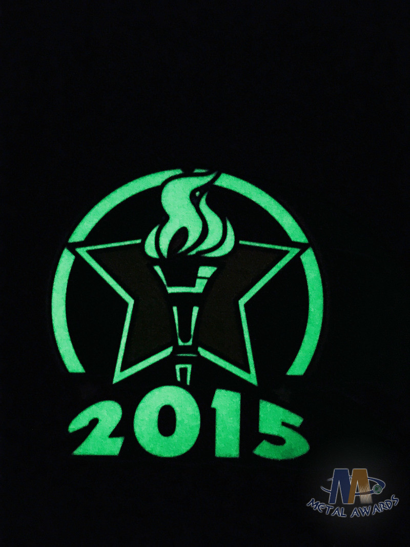 Custom Cut Out Sporst Running Metal Olympics Glow In The Dark Medals, Soft Enamel Despoke Ribbon