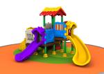 Outside Kids Plastic Playground Equipment For Kindergarten Simple Construction