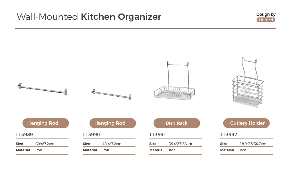 Kitchen Spice Rack Hanging Ktichen Storage Organizer Sustainable Multifunctional Kitchen Organizer Set