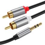 Colorful Video Audio Cables , Stereo Jack Cables 2 Rca 3.5Mm Digital To Male For