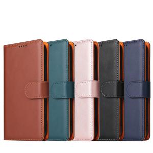 China Minibook Cell Phone Case Shockproof Genuine Leather Wallet Flip Cover for iPhone 13 14 wholesale