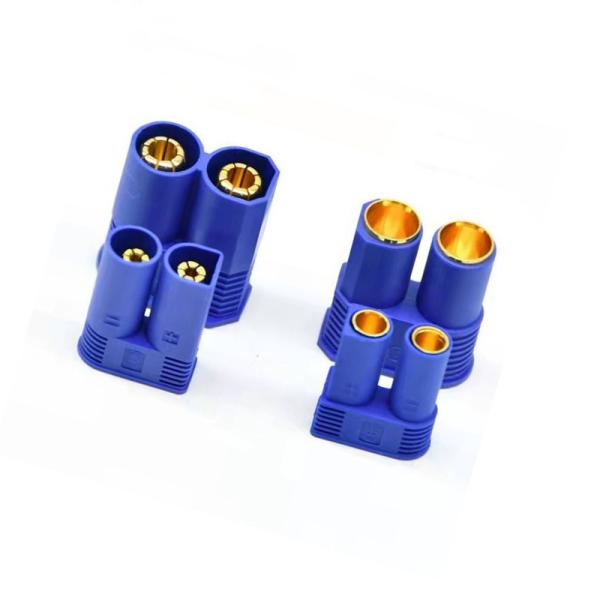 24K Gold Plated EC8 Connector with 8mm Diameter and 220A Maximum Current for RC Battery Applications