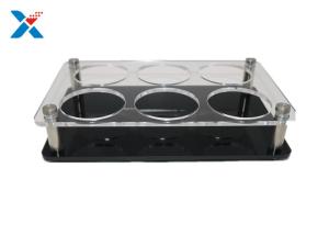 China Transparent Acrylic Display Stands Acrylic Cup Holder Silk Screen Printing wholesale