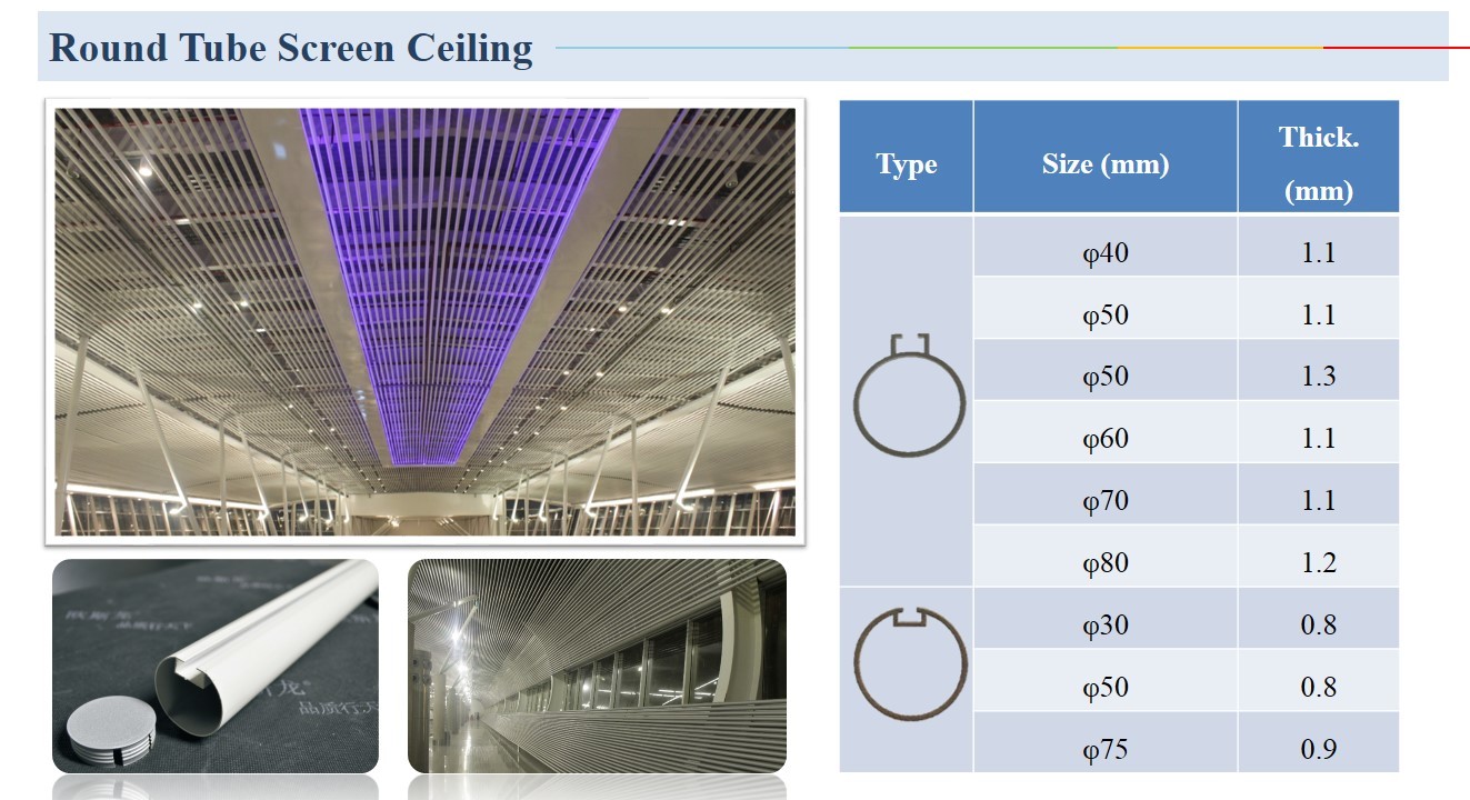 Interior Aluminum Suspended Linear Metal Open Cell Ceiling Tiles For Metro Station Decoration Materials
