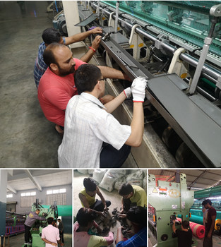 7000*3000*3000mm Shade Net Weaving Device