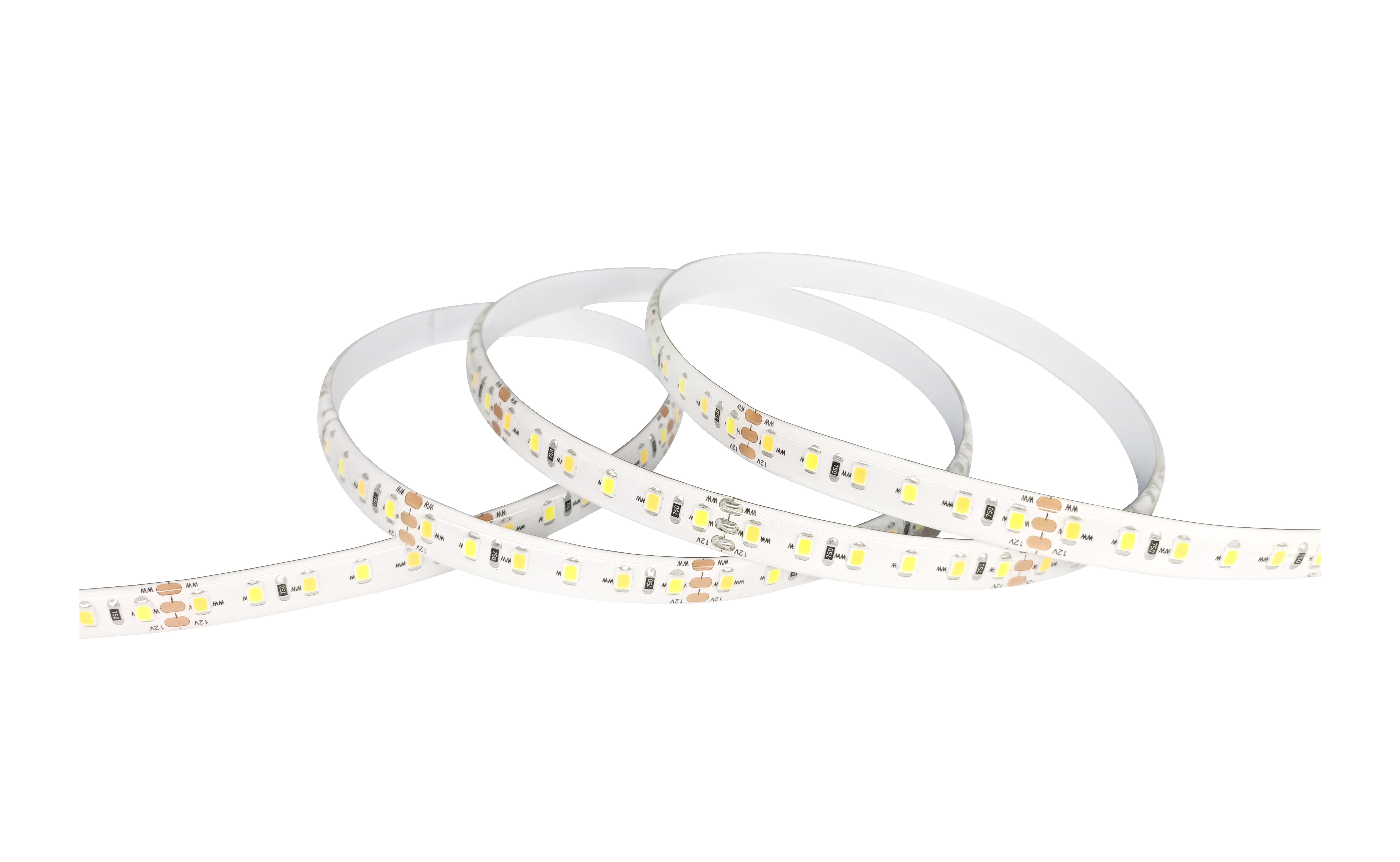 Double Color SMD 2835 LED Strip 12v Low Voltage 60-120 Lamp Dripping Rubber Waterproof