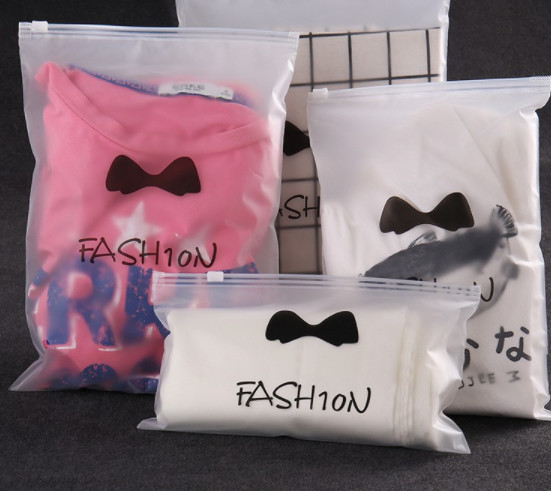Customized Printing EVA Plastic Zipper Bag For Underwear / Swimwear Clothing