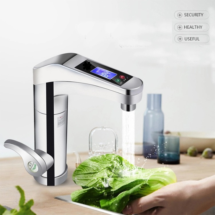 120 Degree Rotating Kitchen Sink Basin Tap , ABS 3500W Instant Hot Cold Water Tap