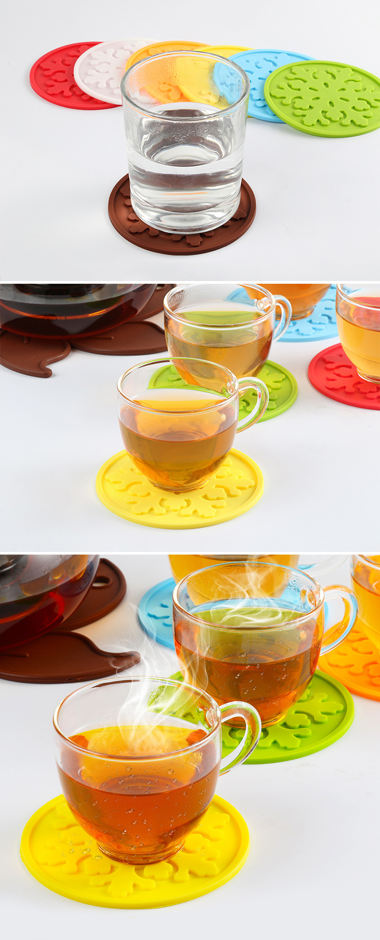 Wholesale Kitchen Utensil Heat Resistant Silicone Hot Pot Holder Mat