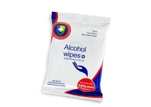 China Medical Grade 75% Alcohol Hand Wipes , Hand Sanitiser Wipes Easy To Carry wholesale