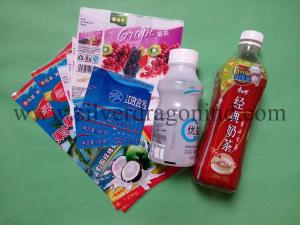 China PET/PVC Heat shrink label for bottled drinks packing on sale