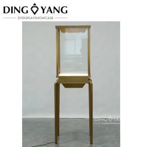 China Custom Transparent Tempered Glass Jewellery Display Cabinet Beautiful Firm Structure wholesale