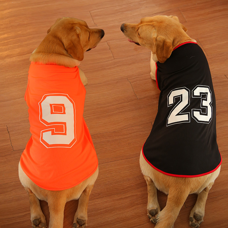 Summer Premium Large Dog Clothes Thin Vest Jersey Pet Clothes