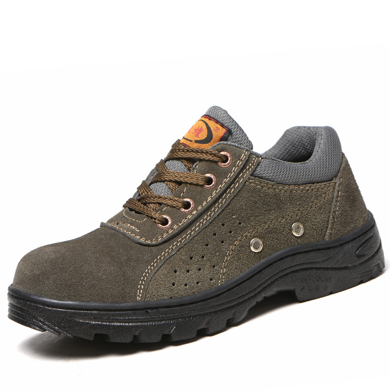 Gaomi Shengjie Men's Low top Work Shoes Anti Puncture Industrial Construction Anti Slip Safety Shoes