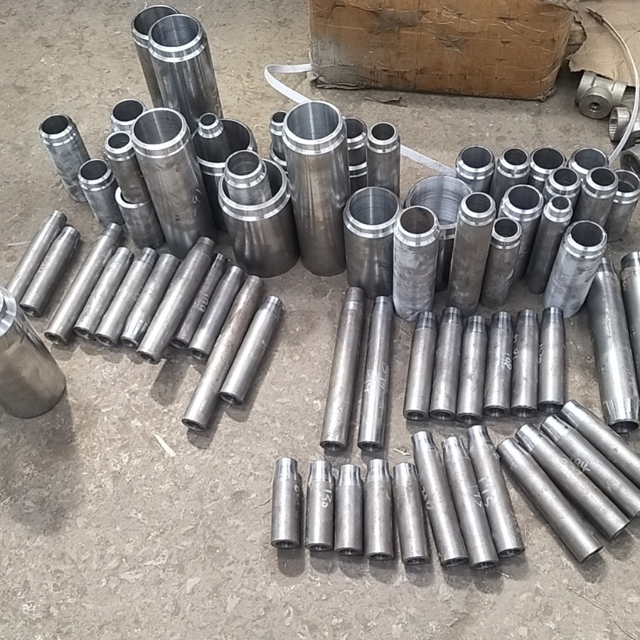 Customized Support OBM Stainless Steel A182 Gr. F304 316L Swage Eccentric Nipple Mss-Sp-95 Pipe Fittings Concentric Swaged Nipple Thread Nipple Forged