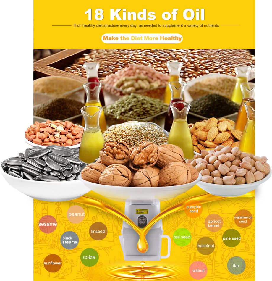 Popular selling cold press oil machine and mini oil press machine in China supplier