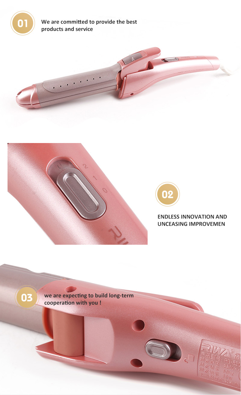 Portable 40W Hair Straightener and Curler with Dual Temperature Options