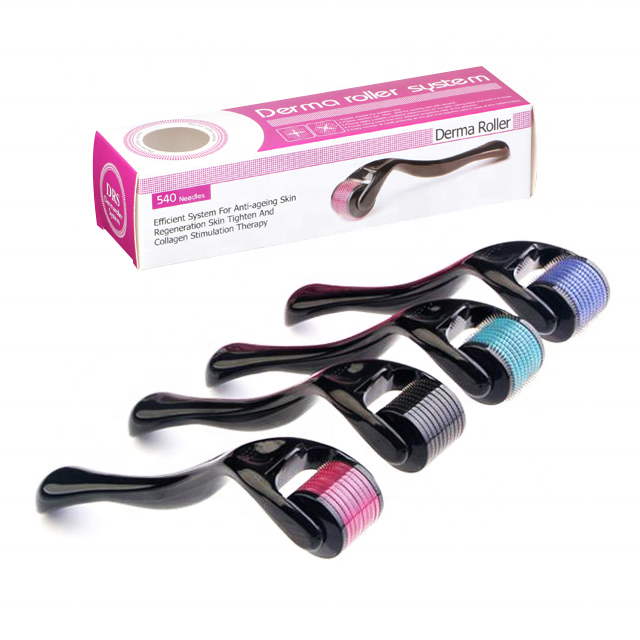 Titanium 540 Microneedle Derma Roller , Ice Stamp Beard Derma Roller