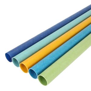 China High Strength Epoxy Fiberglass Insulation Tube Yellow FRP Winding Pipe wholesale