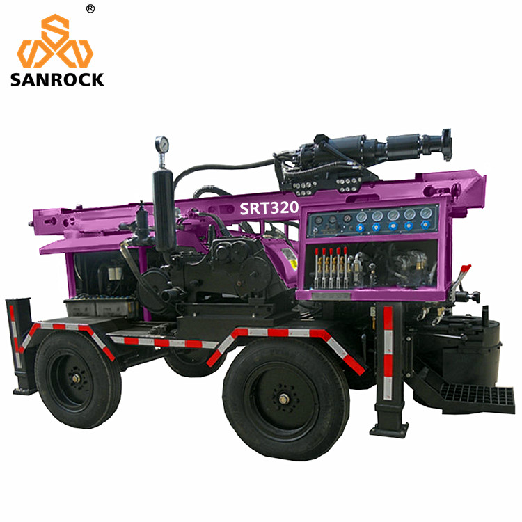 Portable Water Drilling Machine Small Hydraulic Trailer Mounted Water Well Drilling Rig