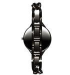 Gunblack Coated Ladies Bracelet Watches Waterproof With Japan Movt