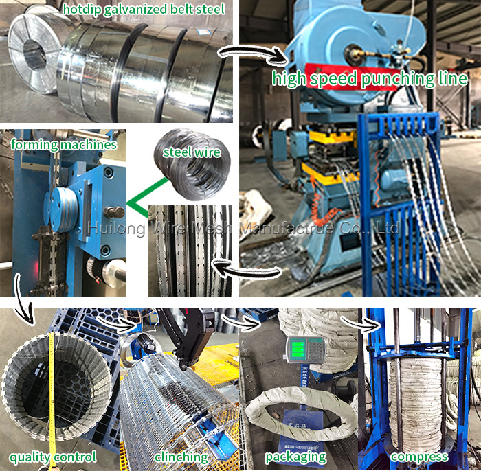 Razor Barbed Wire Galvanized Single Strand Barbed Wire Anti-Theft Security Wire