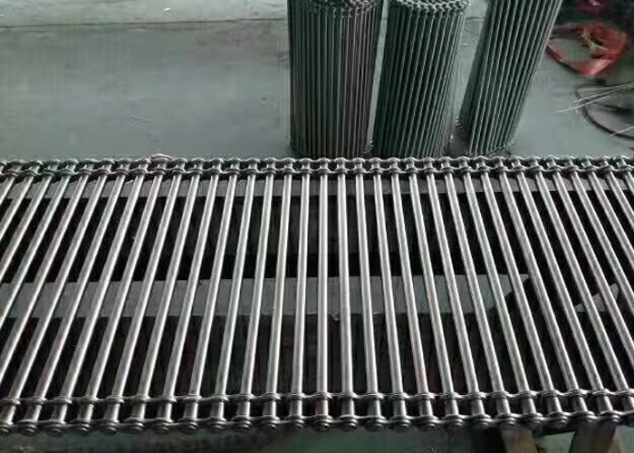 Potato Receipt Screening Transmission Chain Mesh Conveyor Belt 304 Material