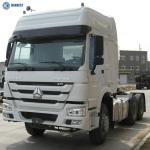 High Roof Sinotruk Howo 6x4 371hp Prime Mover Truck With 12R22.5 Tubeless Tyres
