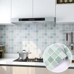 PVC Mosaic Tiles Design Wallpaper for Apartment Bathroom Decoration 3d Wall