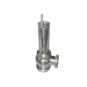 Hygienic Sanitary Pressure Relief Valves Manual Gear Powered Union Connection