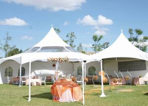China Transparent Wedding 8m Pagoda Party Tent For Dining Reception wholesale