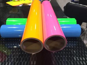 China Glossy 120microns Vinyl Sticker Roll Self Adhesive For Advertising wholesale