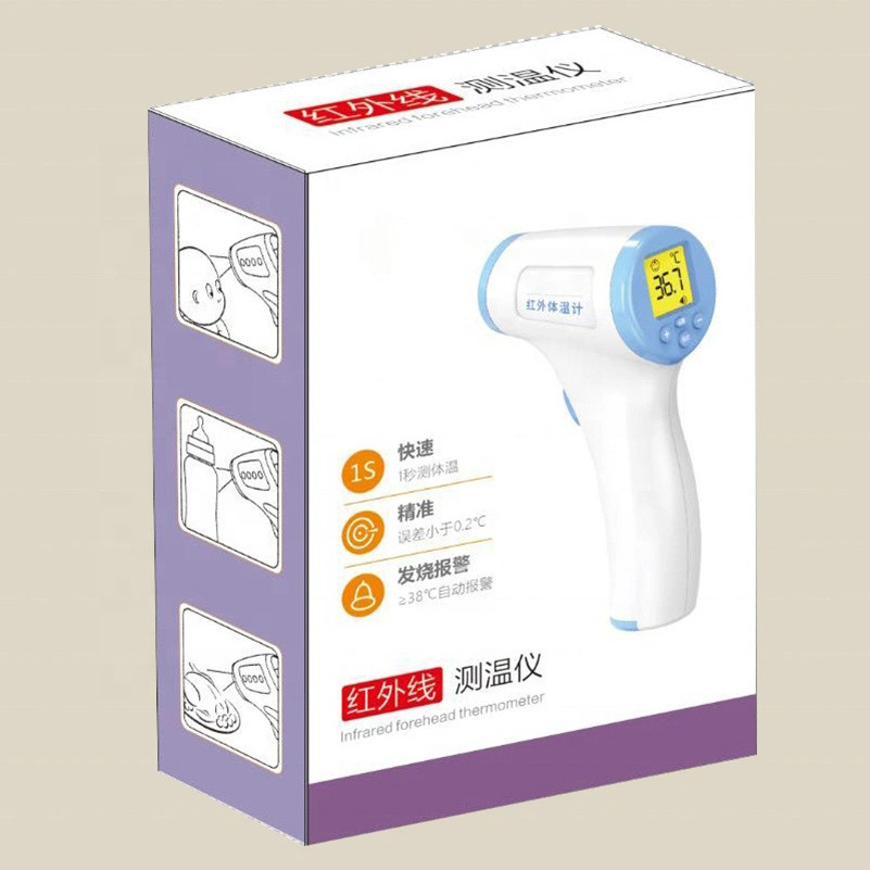 Non Contact Digital Infrared Forehead Thermometer High Temperature Gun Type