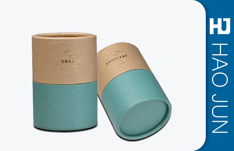 Yellow Color Cardboard Candle Boxes Candle Gift Tube Packaging