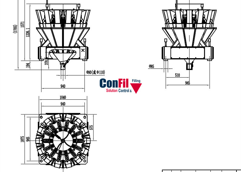 Multihead Weighing Machine Multihead We for Marinated Poultry Chicken waterproof Filling Machine