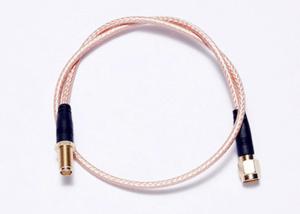 China RG316 Flexible Coaxial Cable / RF Coax Coaxial Jumper With RP SMA Female wholesale