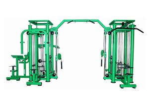 China Green Commercial Multi Station Gym Equipment 8 Station Fitness wholesale