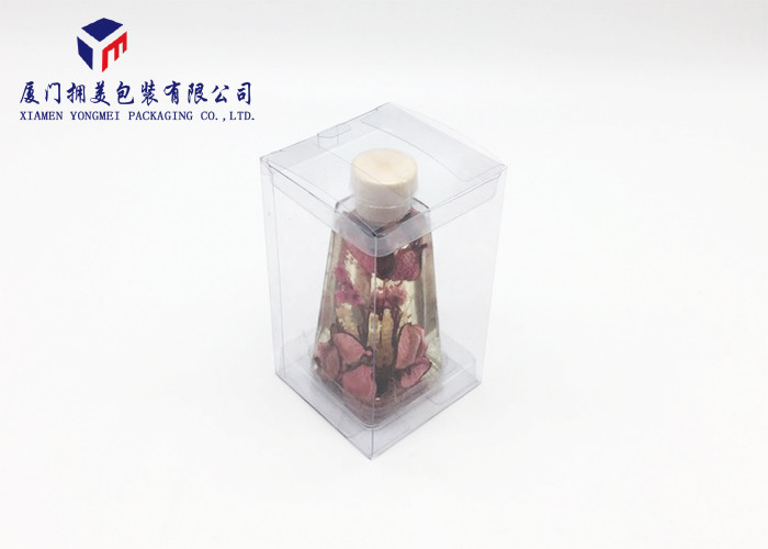 Two Inside Trays Rectangle Shape Clear Plastic Box Packging For Fragrance