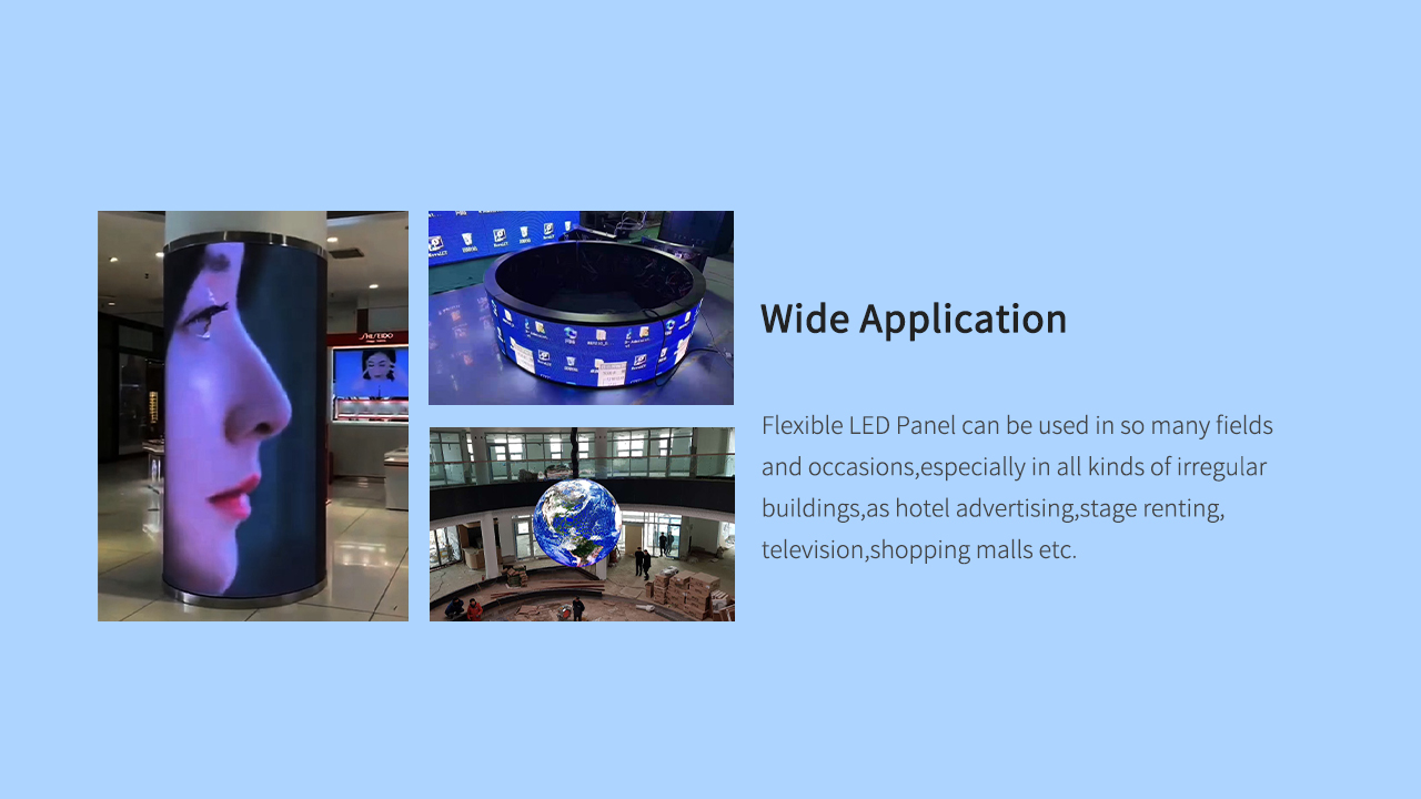 Flexible Programmable LED Display Module , Curved LED Screen Wall P2.5