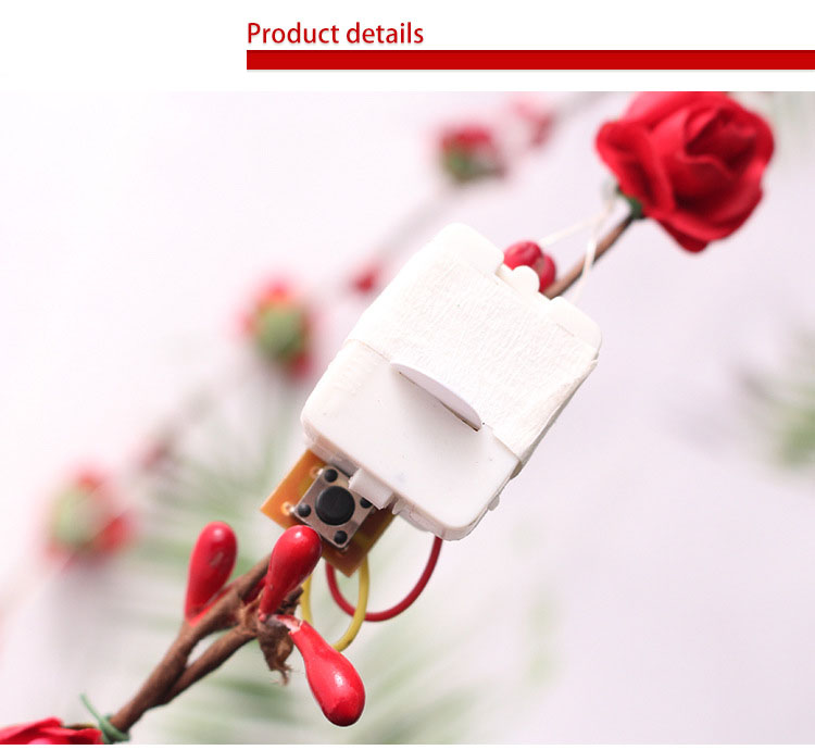 Ladies Christmas Hair Accessories Luminous Led Flower Crown Light Up Glowing 65cm