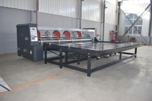 China Chain Feeding Corrugated Rotary Slotter Machine , Creasing Corner Cutter Machine wholesale