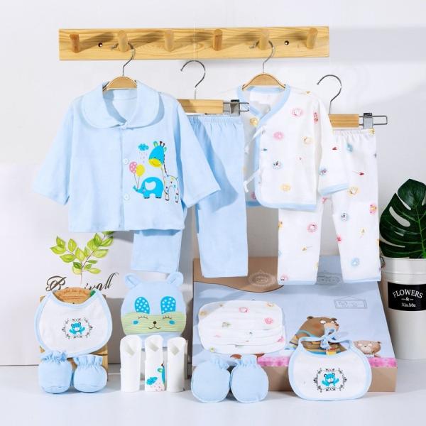 Golden supplier 100% cotton baby clothings gift clothes box newborn new born