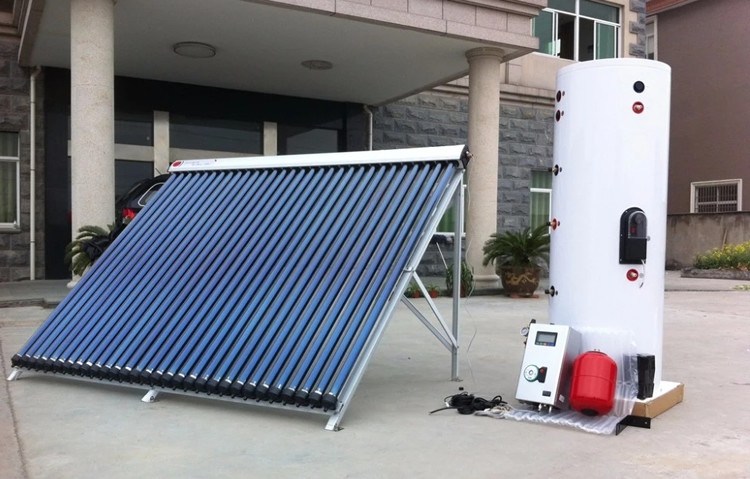 Energy Saving Heat Pipe Solar Water Heater , Vacuum Tube Solar Water Heater